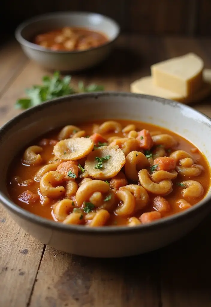 25 Pasta Fagioli Soup Olive Garden Recipes for Cozy Nights - 16. Savory Pasta Fagioli with Parmesan Rind