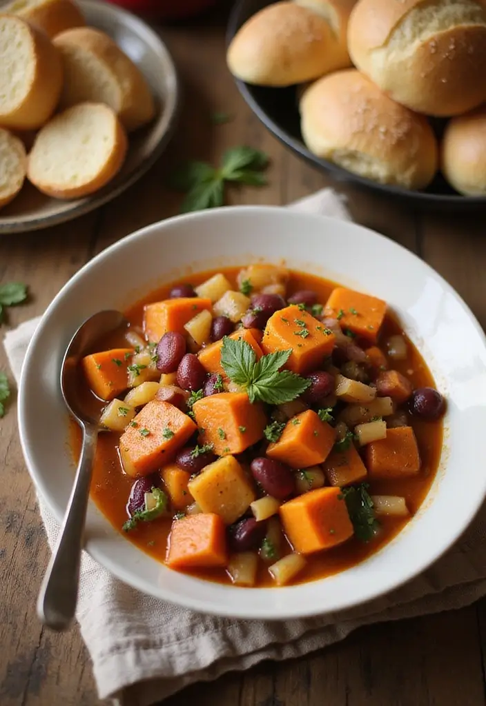 25 Pasta Fagioli Soup Olive Garden Recipes for Cozy Nights - 19. Pasta Fagioli with Sweet Potatoes