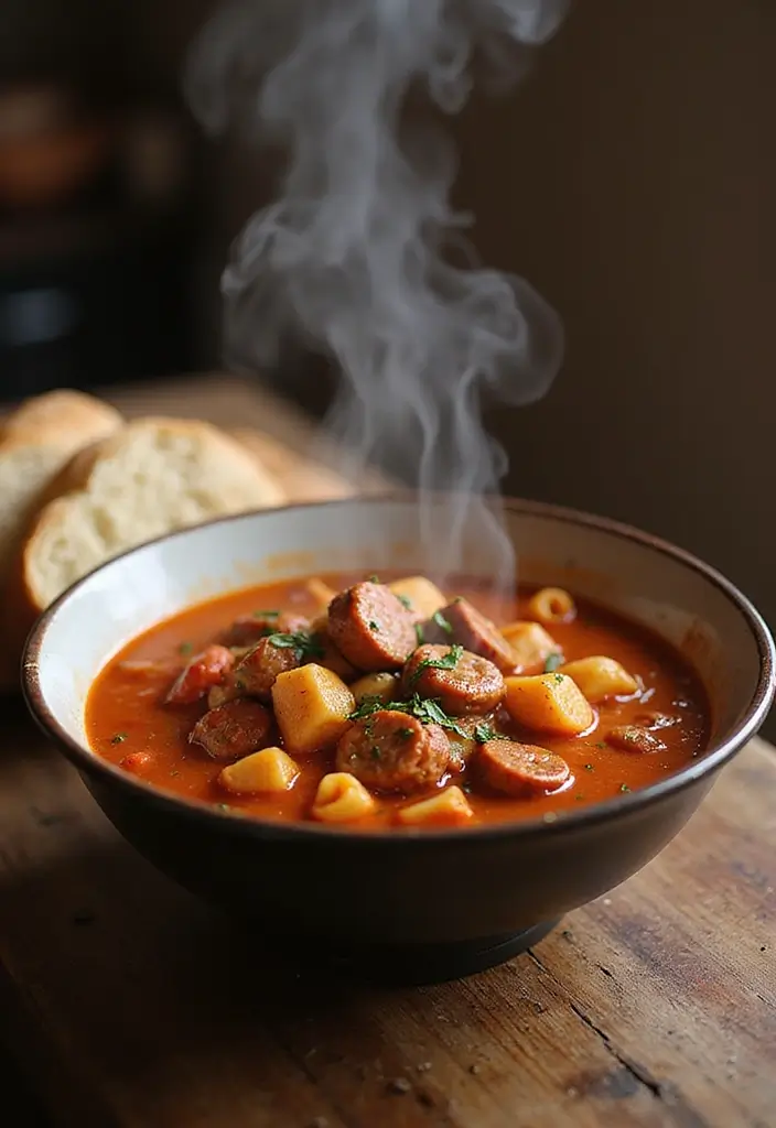 25 Pasta Fagioli Soup Olive Garden Recipes for Cozy Nights - 3. Spicy Sausage Pasta Fagioli