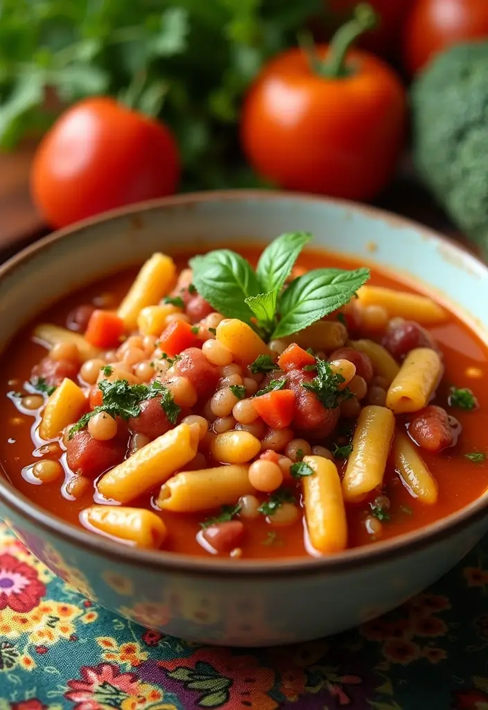 25 Pasta Fagioli Soup Olive Garden Recipes for Cozy Nights - 4. Vegetarian Pasta Fagioli