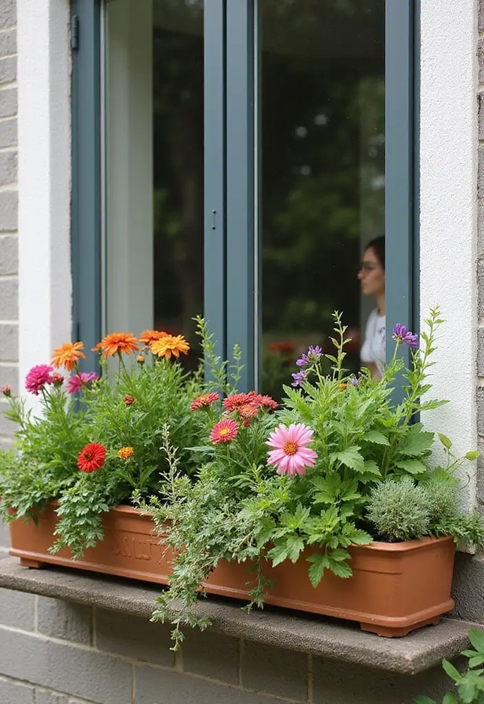 25 Small Garden Design Ideas Low Maintenance and Stylish - 10. Window Box Gardens