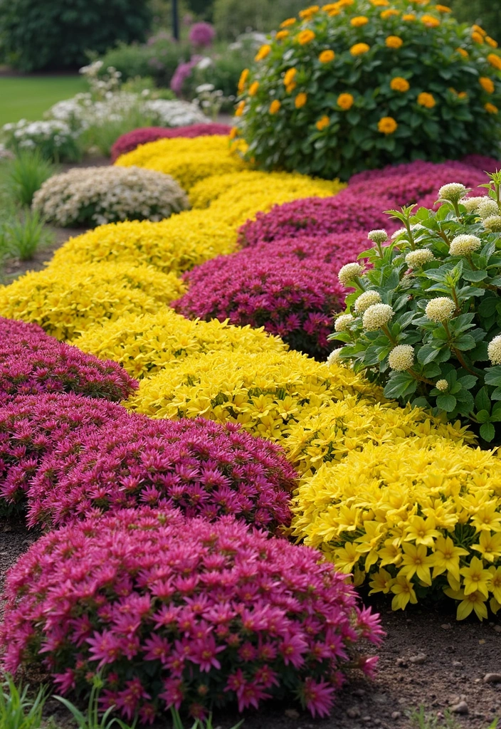 25 Small Garden Design Ideas Low Maintenance and Stylish - 12. Colorful Ground Covers