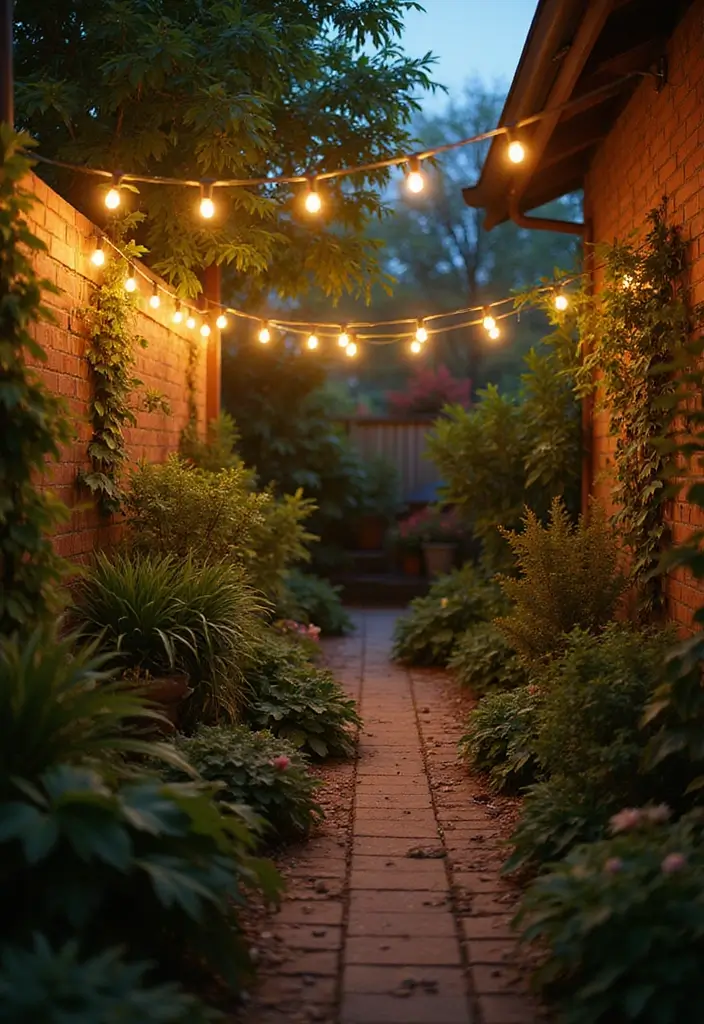 25 Small Garden Design Ideas Low Maintenance and Stylish - 16. Simple Garden Lighting