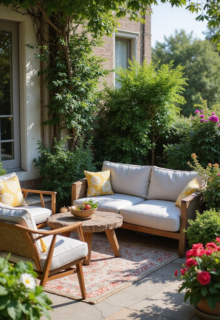 25 Small Garden Design Ideas Low Maintenance and Stylish - 18. Garden Furniture