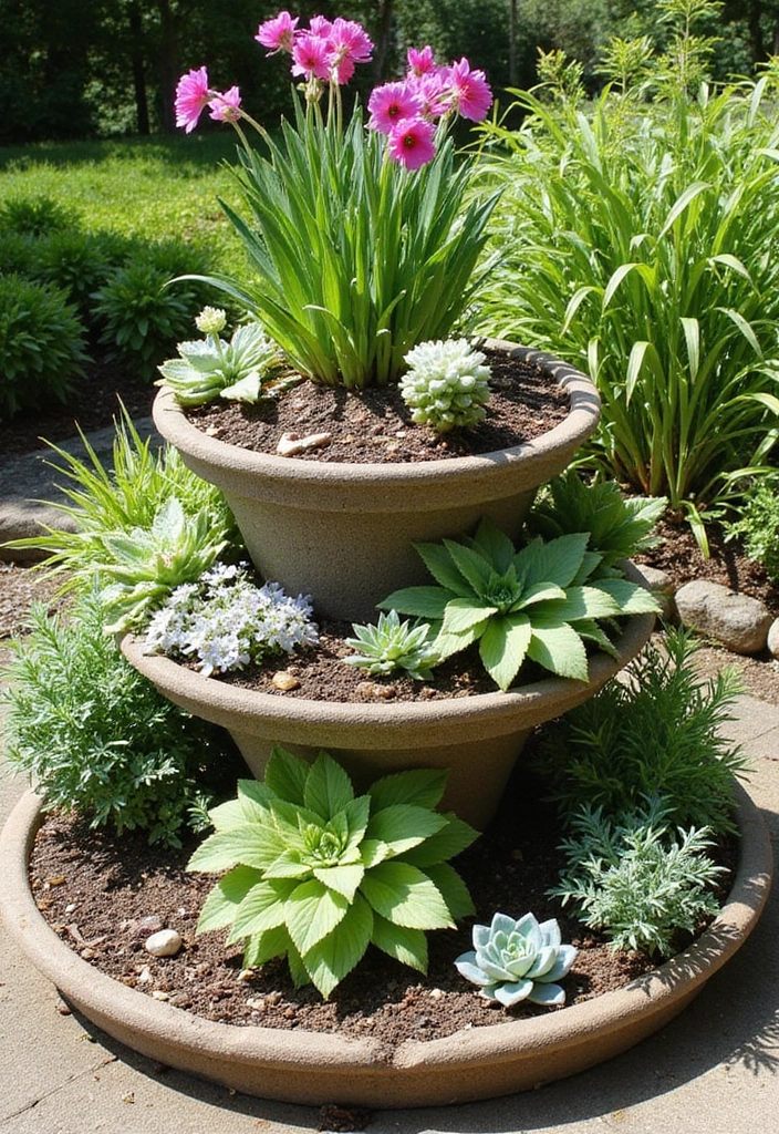 25 Small Garden Design Ideas Low Maintenance and Stylish - 3. Tiered Garden Beds