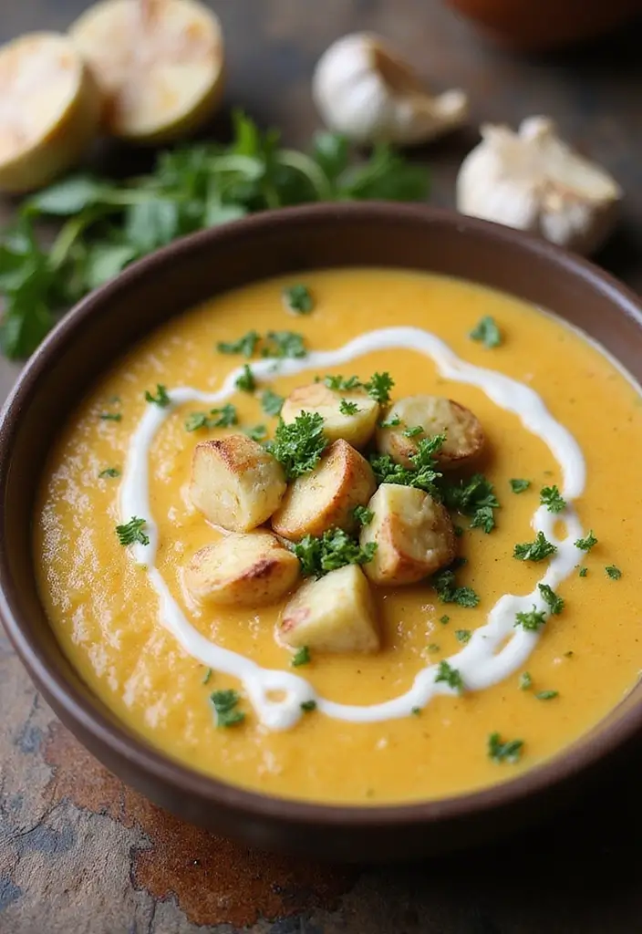 27 Delicious Zuppa Toscana Soup Olive Garden Copycats - 11. Creamy Garlic Zuppa Toscana