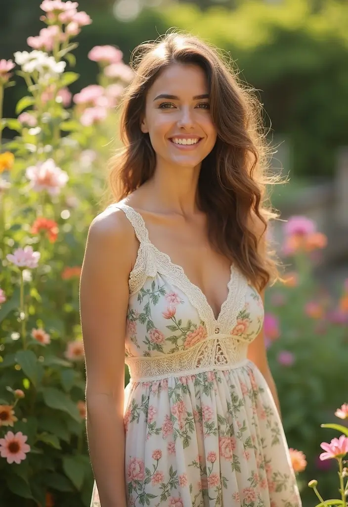 27 Garden Formal Wedding Attire Guest Looks That Shine - 15. Whimsical Garden Party Outfits