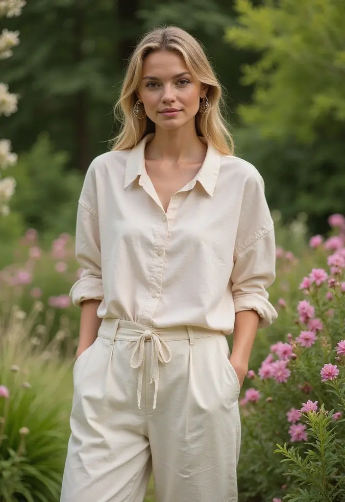 27 Garden Formal Wedding Attire Guest Looks That Shine - 25. Relaxed Fit Attire