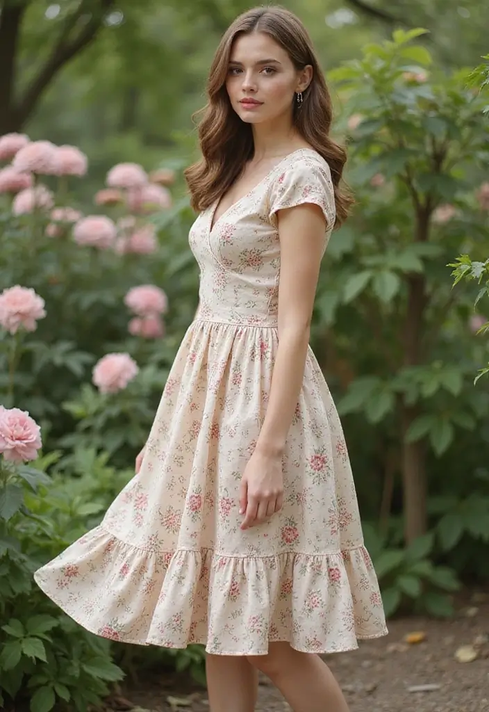 27 Garden Formal Wedding Attire Guest Looks That Shine - 4. Vintage-Inspired Tea-Length Dresses