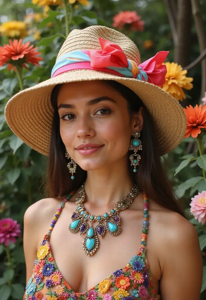 27 Garden Formal Wedding Attire Guest Looks That Shine - 8. Statement Accessories