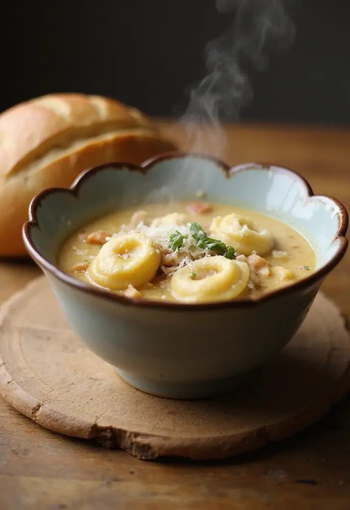 27 Olive Garden Chicken Pasta Crockpot Meals That Are Pure Comfort - 12. Olive Garden Chicken Tortellini Soup