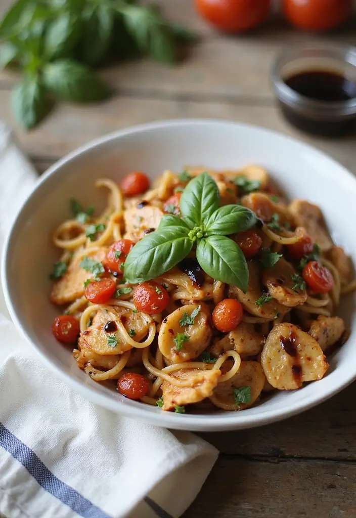 27 Olive Garden Chicken Pasta Crockpot Meals That Are Pure Comfort - 16. Olive Garden Chicken and Tomato Basil Pasta