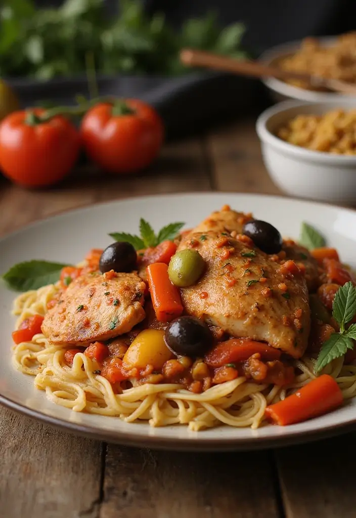 27 Olive Garden Chicken Pasta Crockpot Meals That Are Pure Comfort - 20. Olive Garden Chicken Cacciatore