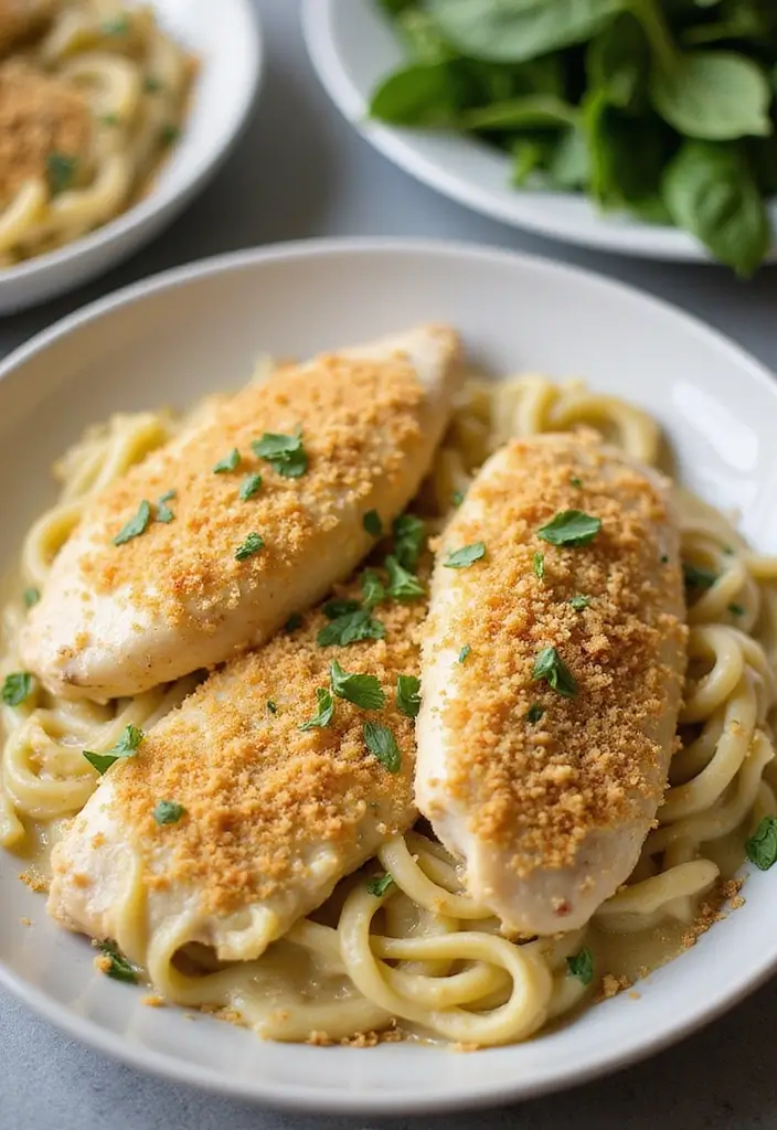 27 Olive Garden Chicken Pasta Crockpot Meals That Are Pure Comfort - 26. Olive Garden Chicken Tetrazzini