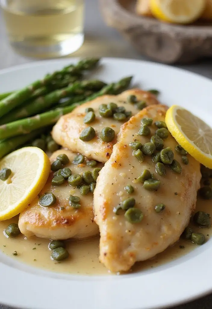 27 Olive Garden Chicken Pasta Crockpot Meals That Are Pure Comfort - 6. Zesty Olive Garden Chicken Piccata