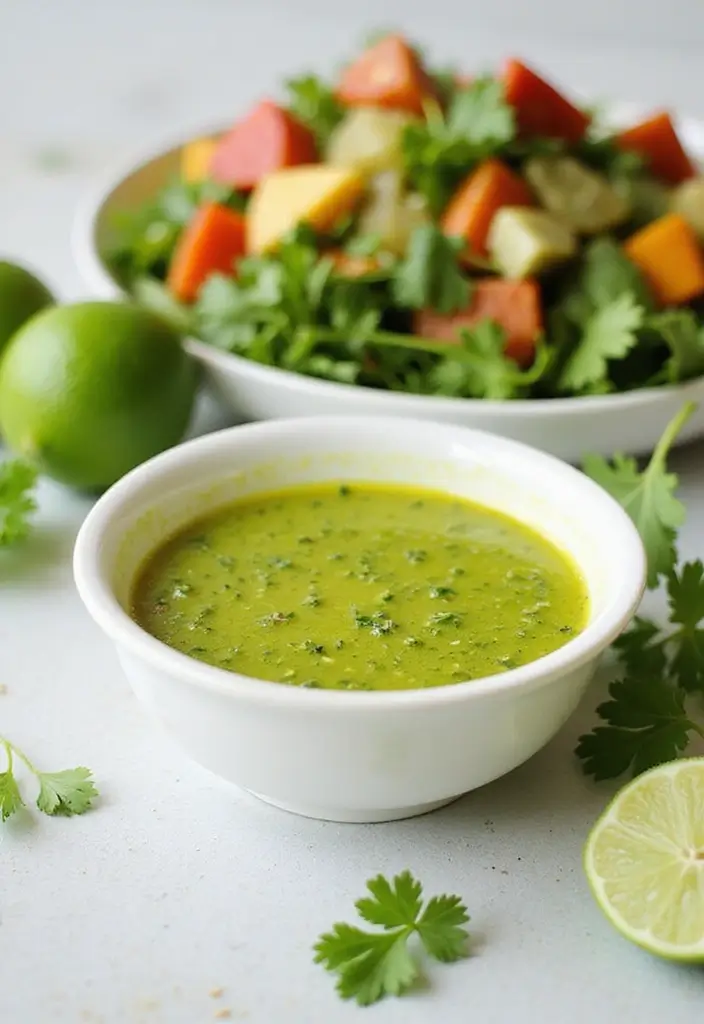 27 Olive Garden Salad Dressing Recipe Variations You Can Make at Home - 14. Cilantro-Lime Vinaigrette