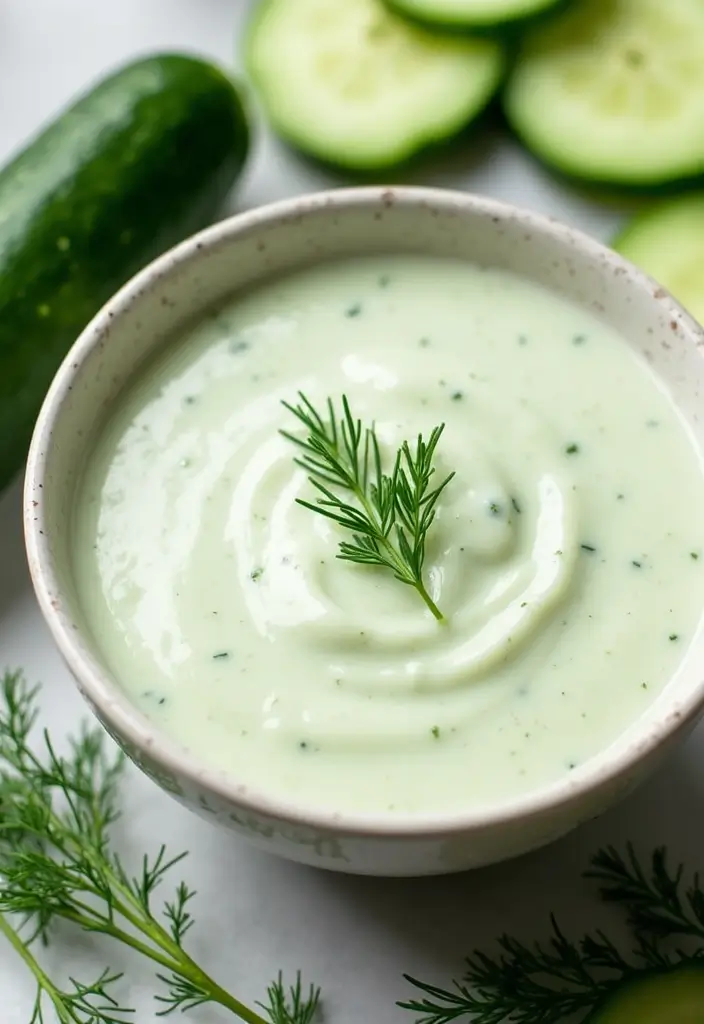 27 Olive Garden Salad Dressing Recipe Variations You Can Make at Home - 25. Cucumber Dill Dressing