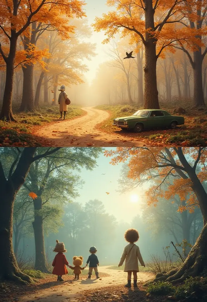 27 Over the Garden Wall Fanart Pieces That Deserve Attention - 7. Seasonal Wonders