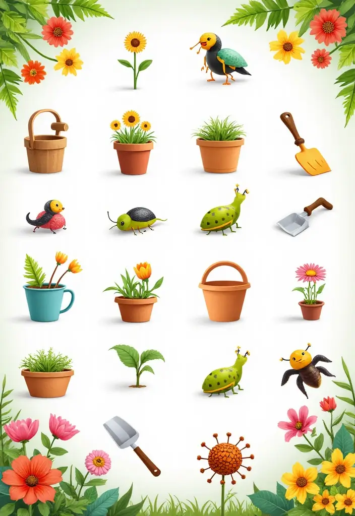 27 Over the Garden Wall Icon Collections for Your Devices - 17. Garden Elements for Kids