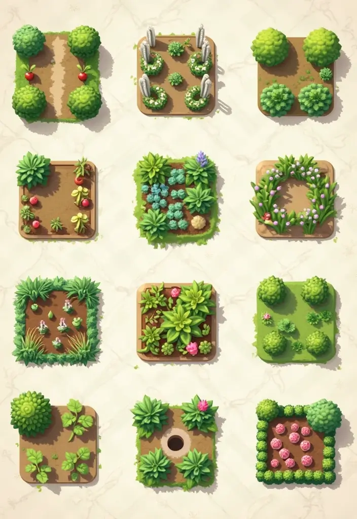 27 Over the Garden Wall Icon Collections for Your Devices - 21. Creative Garden Layouts