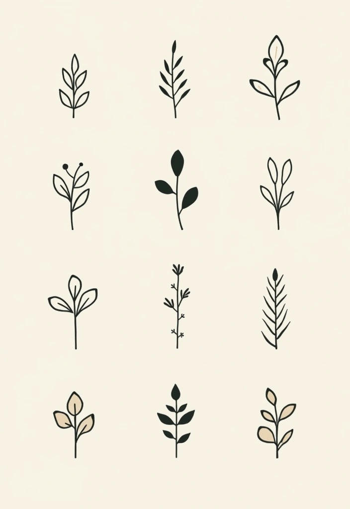 27 Over the Garden Wall Icon Collections for Your Devices - 8. Minimalist Plant Icons