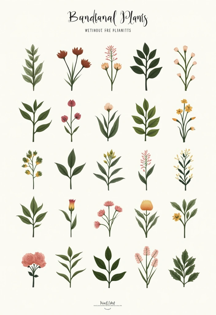 27 Over the Garden Wall Icon Collections for Your Devices - 9. Botanical Illustrations Icon Pack