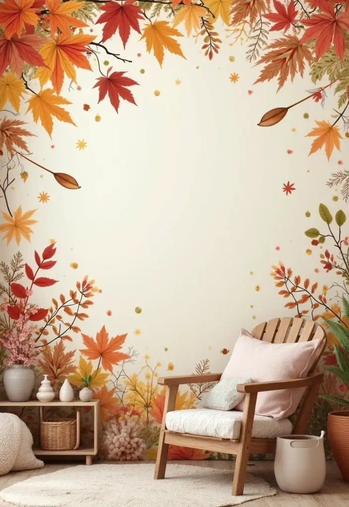 27 Over the Garden Wall Wallpaper Designs for Whimsical Screens - 10. Seasonal Garden Patterns