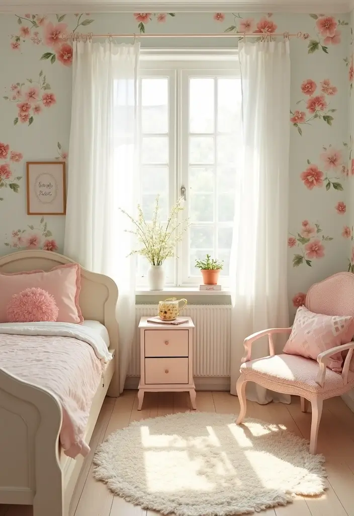 27 Over the Garden Wall Wallpaper Designs for Whimsical Screens - 15. Gentle Spring Blooms