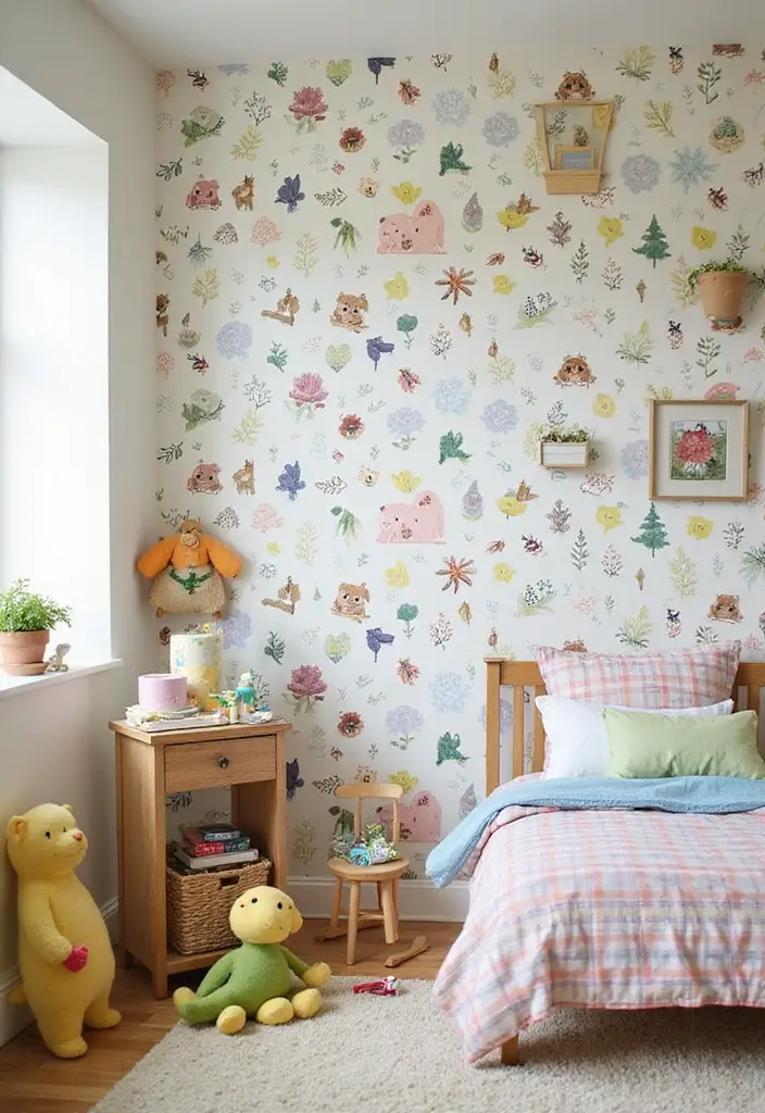 27 Over the Garden Wall Wallpaper Designs for Whimsical Screens - 18. Familiar Garden Friends