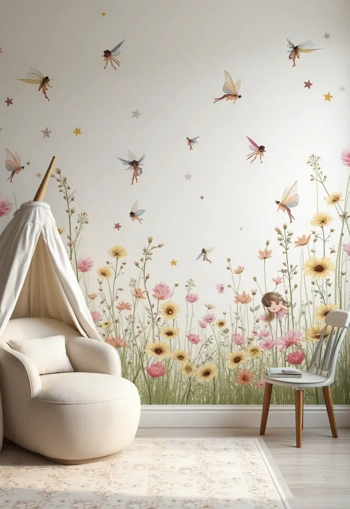 27 Over the Garden Wall Wallpaper Designs for Whimsical Screens - 2. Whimsical Garden Fairies