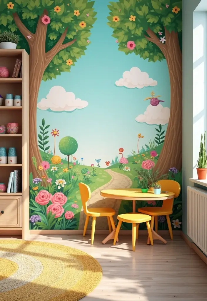 27 Over the Garden Wall Wallpaper Designs for Whimsical Screens - 20. Spirited Garden Pathways