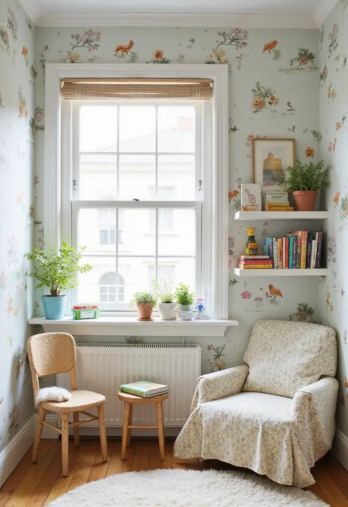 27 Over the Garden Wall Wallpaper Designs for Whimsical Screens - 23. Garden Storybook Scenes