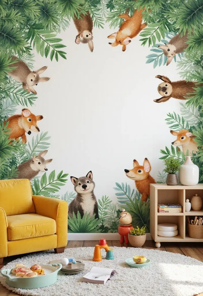 27 Over the Garden Wall Wallpaper Designs for Whimsical Screens - 5. Charming Woodland Creatures