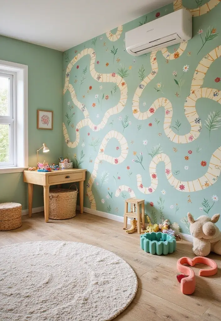 27 Over the Garden Wall Wallpaper Designs for Whimsical Screens - 8. Whimsical Garden Pathways