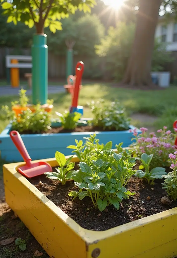 27 Raised Garden Beds Layout Design Landscaping Ideas for a Perfect Backyard - 12. Children's Gardening Beds: Fun and Functional