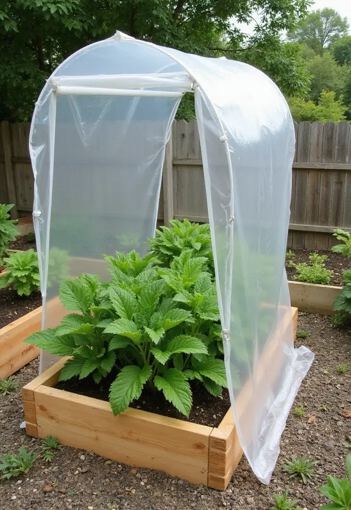 27 Raised Garden Beds Layout Design Landscaping Ideas for a Perfect Backyard - 19. Greenhouse-Style Raised Beds for Year-Round Gardening