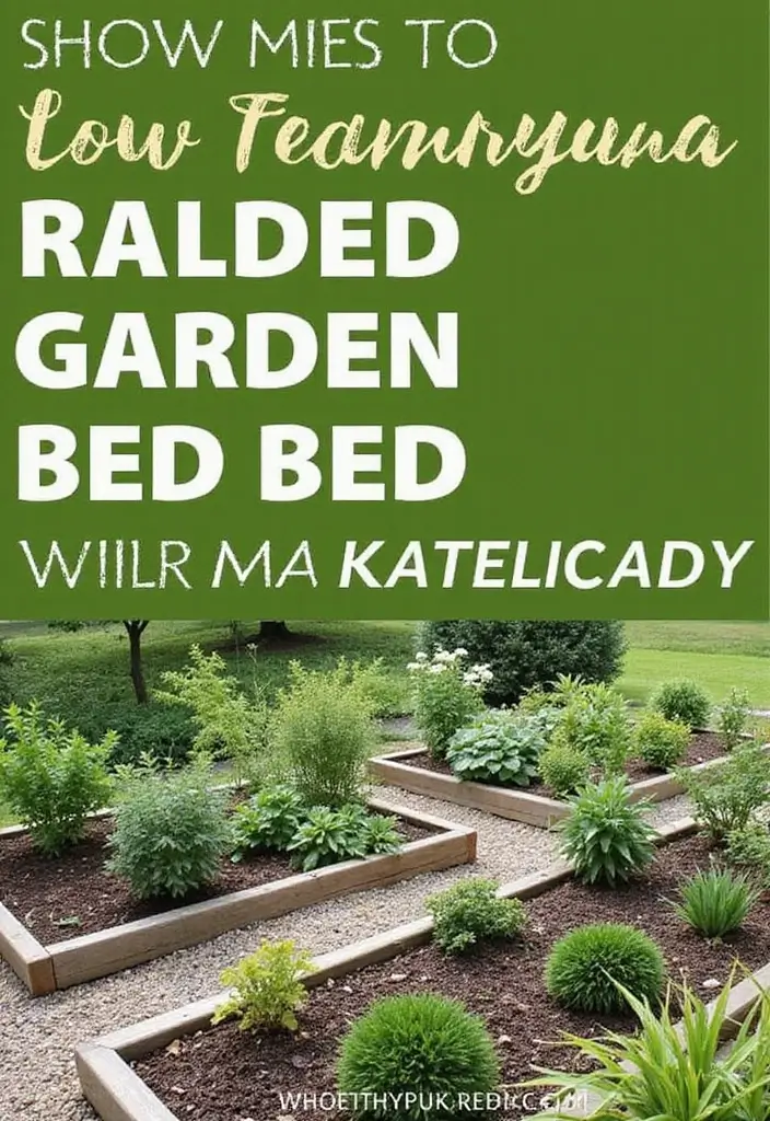 27 Raised Garden Beds Layout Design Landscaping Ideas for a Perfect Backyard - 22. Low Maintenance Raised Beds for Busy Gardeners