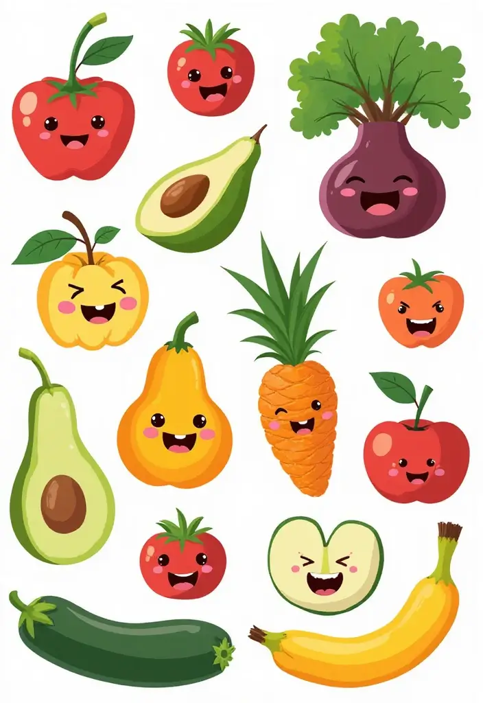 27 Stunning Over the Garden Wall Art You'll Want to Frame - 10. Charming Fruit and Vegetable Art