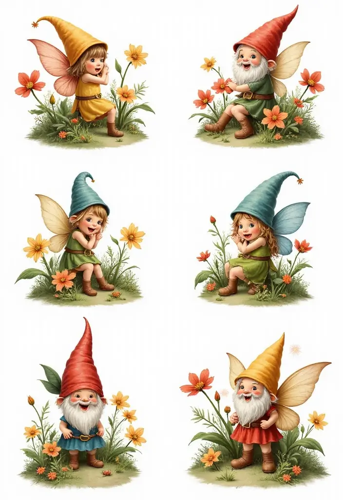 27 Stunning Over the Garden Wall Art You'll Want to Frame - 2. Garden Fairies and Gnomes