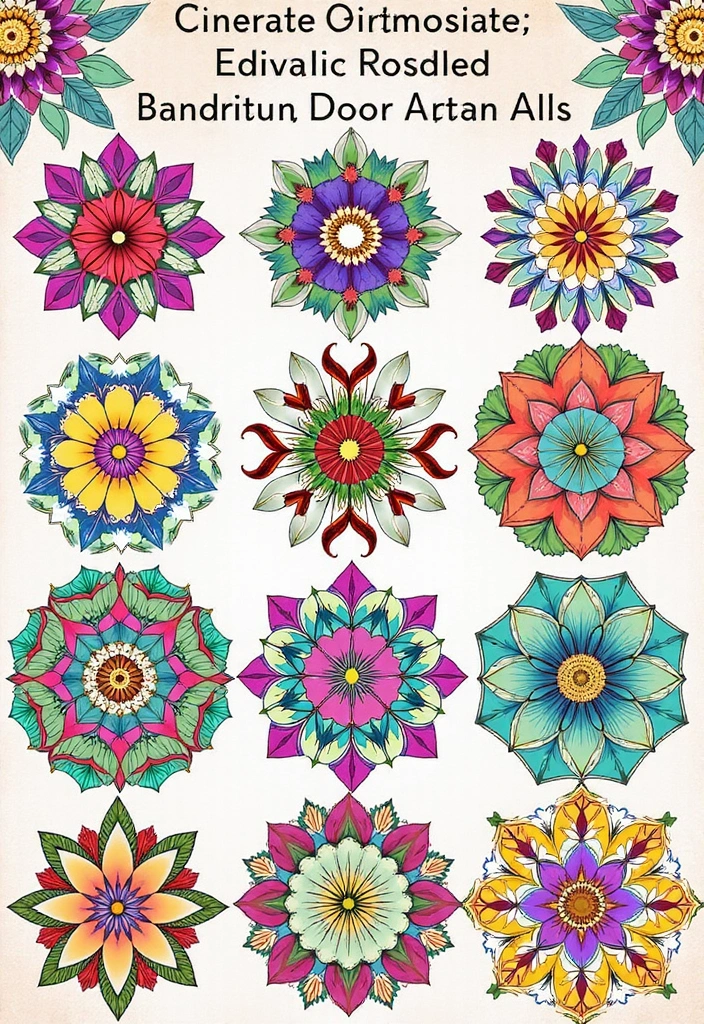 27 Stunning Over the Garden Wall Art You'll Want to Frame - 21. Nature-Inspired Mandalas