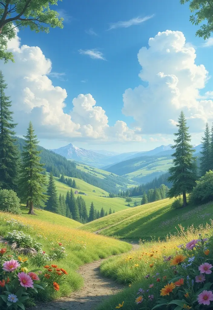 27 Stunning Over the Garden Wall Art You'll Want to Frame - 23. Storybook-Inspired Landscapes