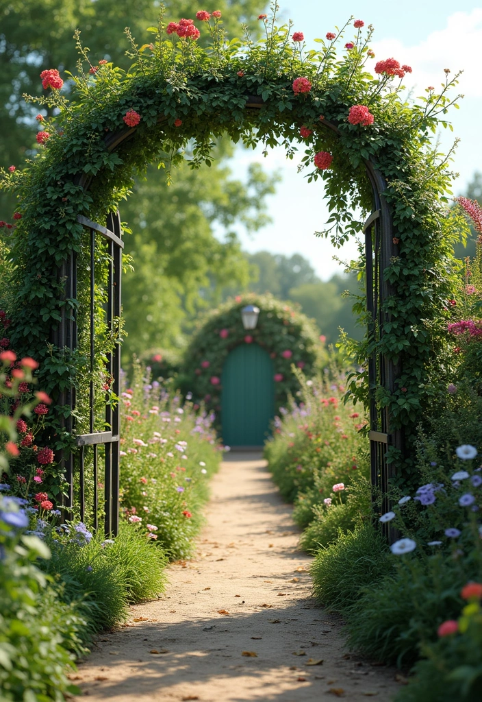 27 Stunning The Beast Over the Garden Wall Art Inspirations - 16. Enchanted Garden Arches