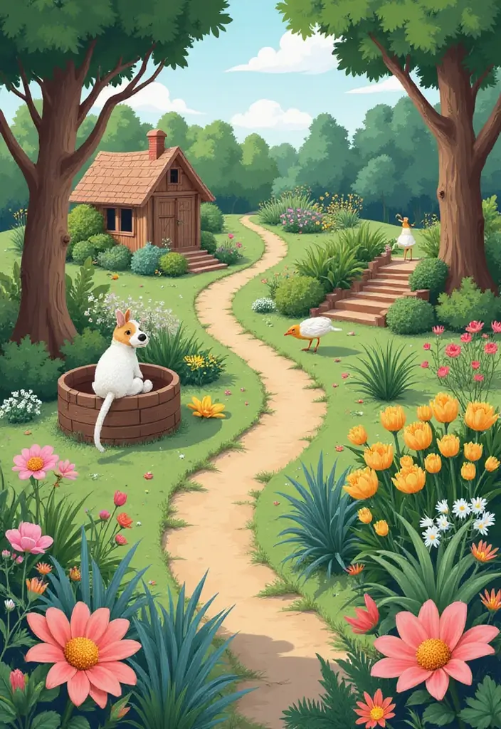 27 Stunning The Beast Over the Garden Wall Art Inspirations - 27. Interactive Garden Storyboards