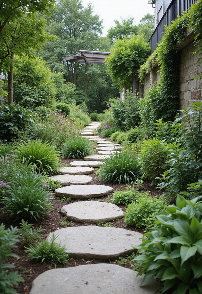 28 Roof Top Garden Ideas Terrace Design for Modern Homes - 20. Natural Stone Pathways