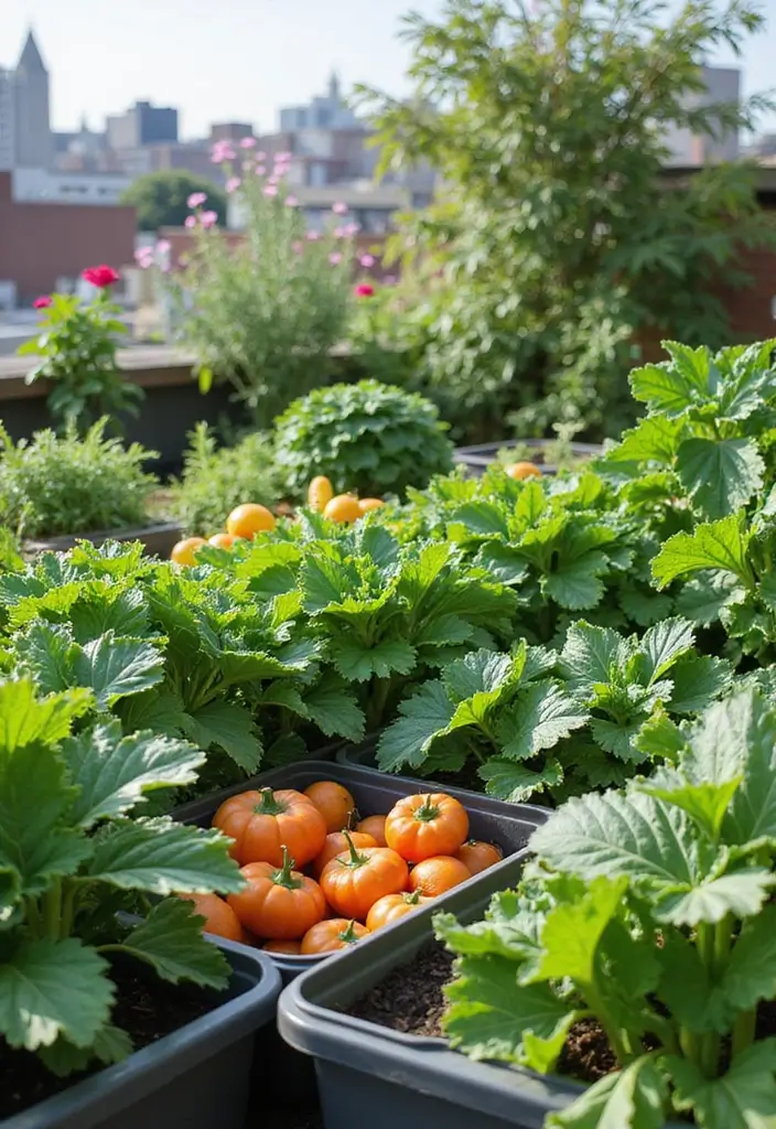 28 Roof Top Garden Ideas Terrace Design for Modern Homes - 23. Rooftop Vegetable Patch