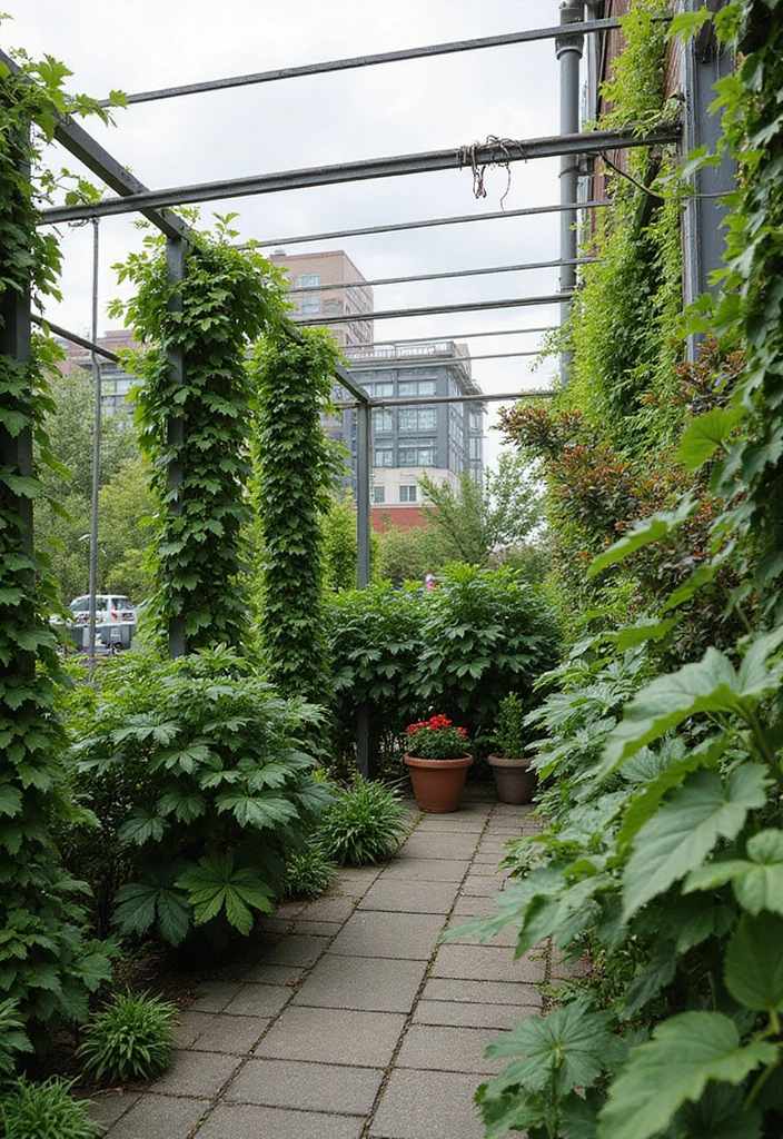 28 Roof Top Garden Ideas Terrace Design for Modern Homes - 26. Climbing Plants