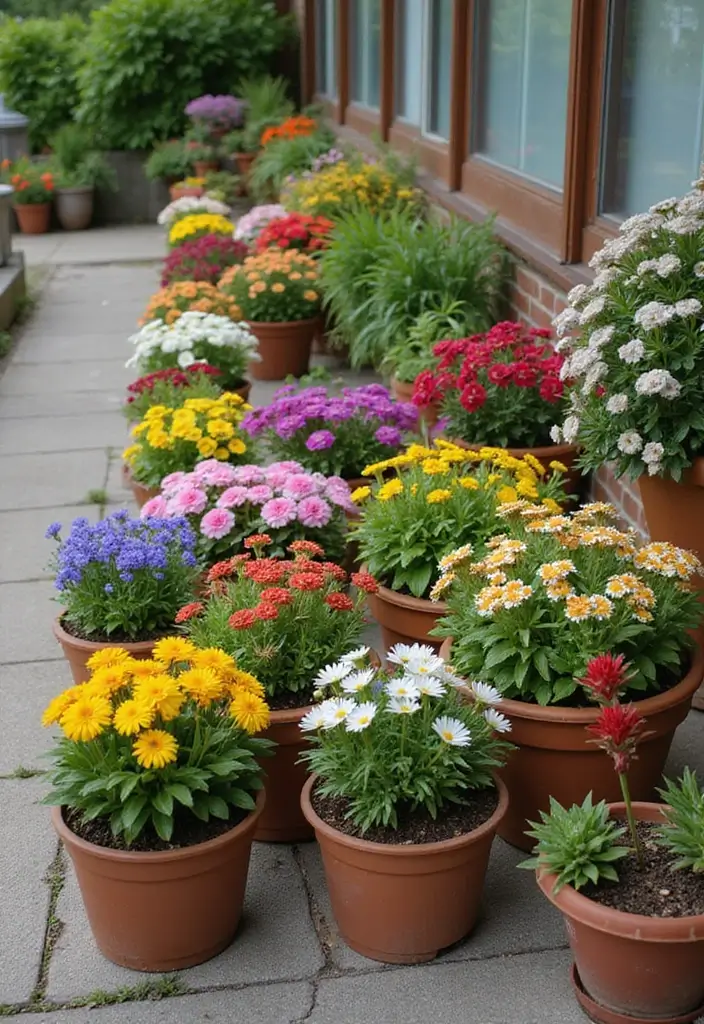 28 Small Garden Ideas on a Budget to Transform Your Tiny Yard - 16. Colorful Plant Groupings