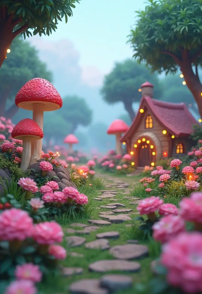 30 Creative Grow a Garden Roblox Ideas for Aesthetic Builds - 1. Fairy Tale Garden