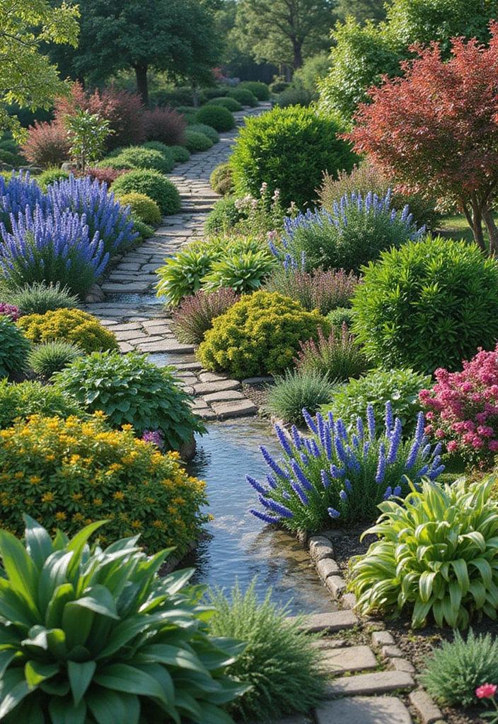 30 Creative Grow a Garden Roblox Ideas for Aesthetic Builds - 30. Mosaic Garden