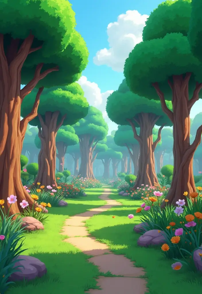 30 Creative Grow a Garden Roblox Ideas for Aesthetic Builds - 8. Enchanted Forest Garden